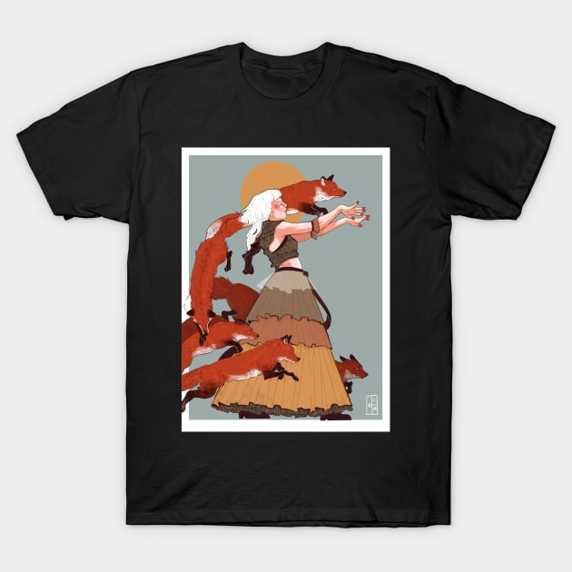 Running with the Foxes T-Shirt by Plantspree